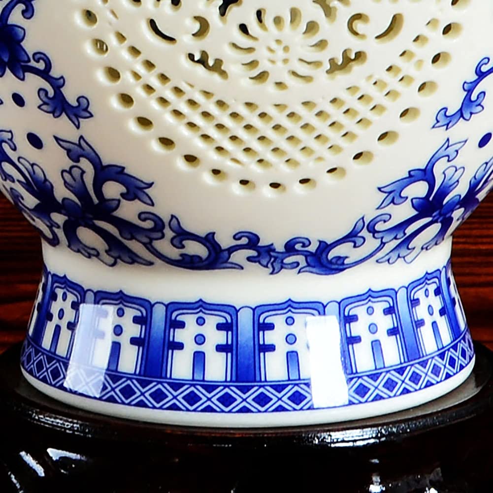 【 】陶磁器 花瓶 白と青の絵柄 Amazon.co.jp: 青と白の磁器の花瓶 セラミックつぼみ花瓶 古典的